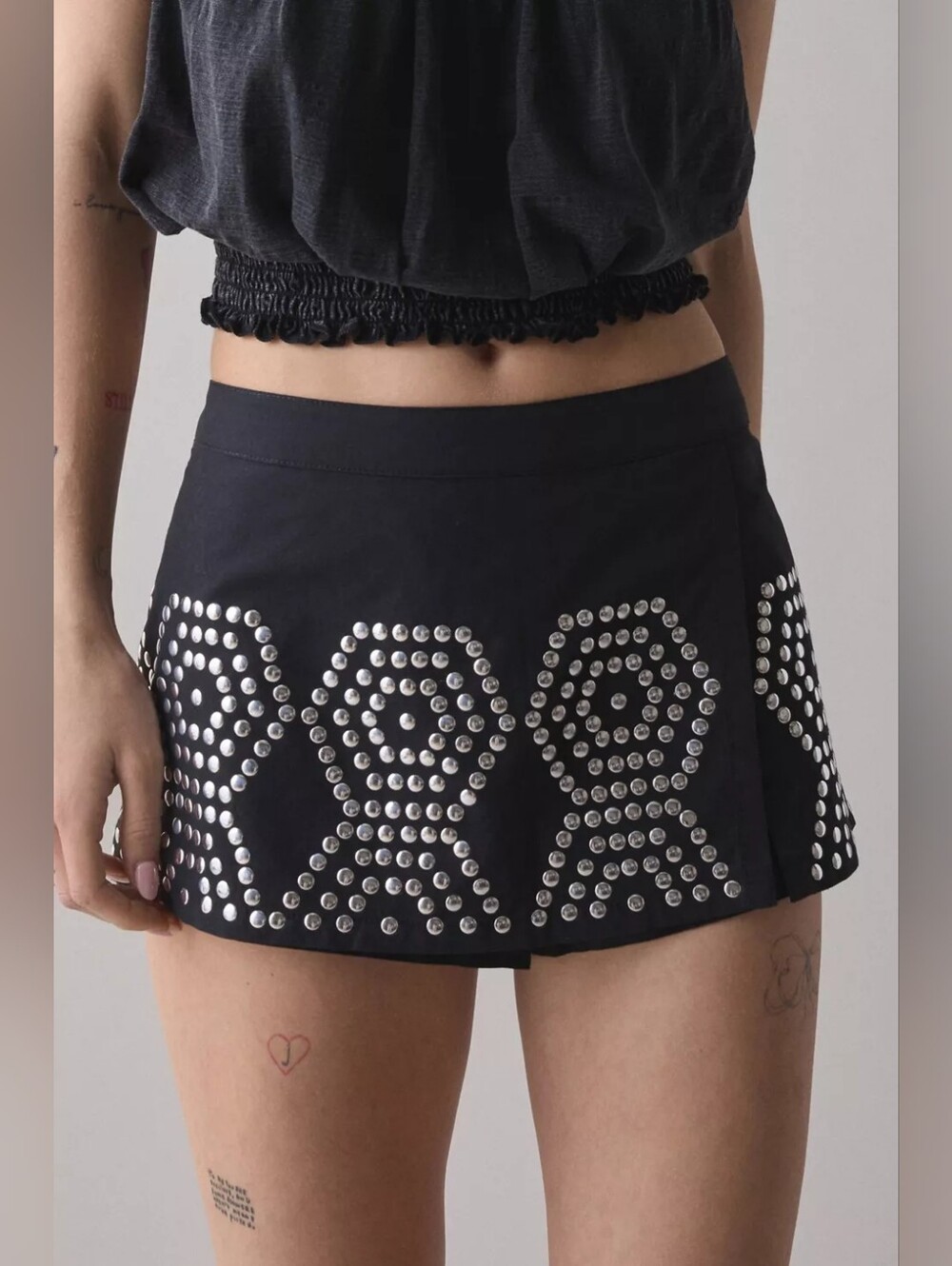 Urban Outfitters Silence + Noise Sky Festival Studded Micro Skort Size L